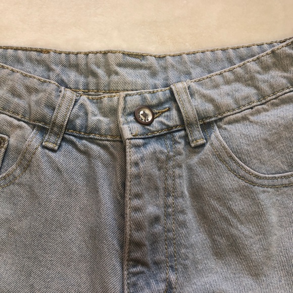 SR NIKSD High Rise Light-Wash Denim Jean Shorts Size 26 - Picture 7 of 7